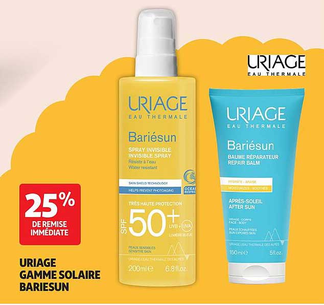 URIAGE Gamme Solaire Bariésun - 25% de remise immédiate