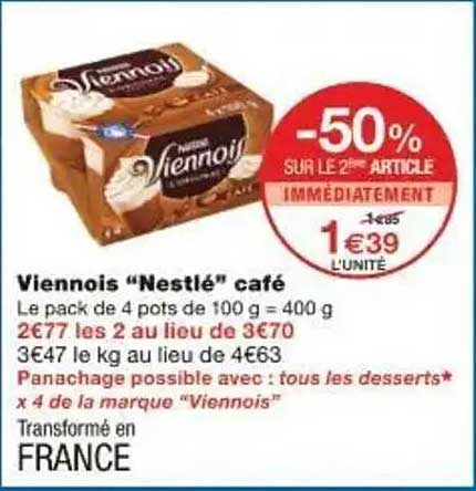 Viennois “Nestlé” café