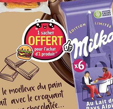 1 sachet OFFERT pour l'achat d'1 produit