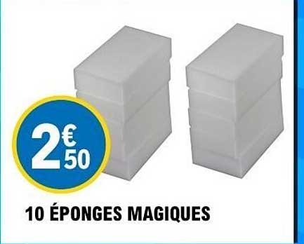 10 ÉPONGES MAGIQUES