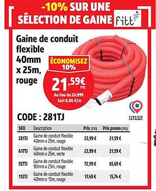-10% SUR UNE SÉLECTION DE GAINE