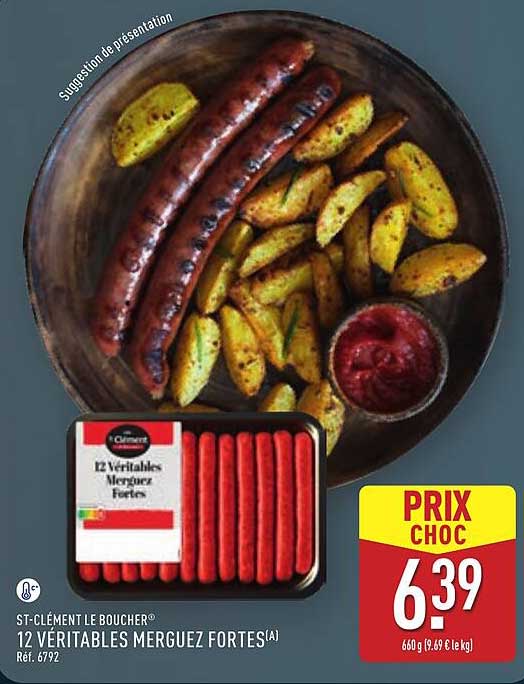 12 VÉRITABLES MERGUEZ FORTES