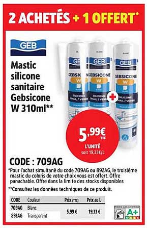 2 ACHETÉS + 1 OFFERT*