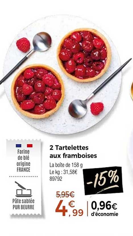 2 Tartelettes aux framboises