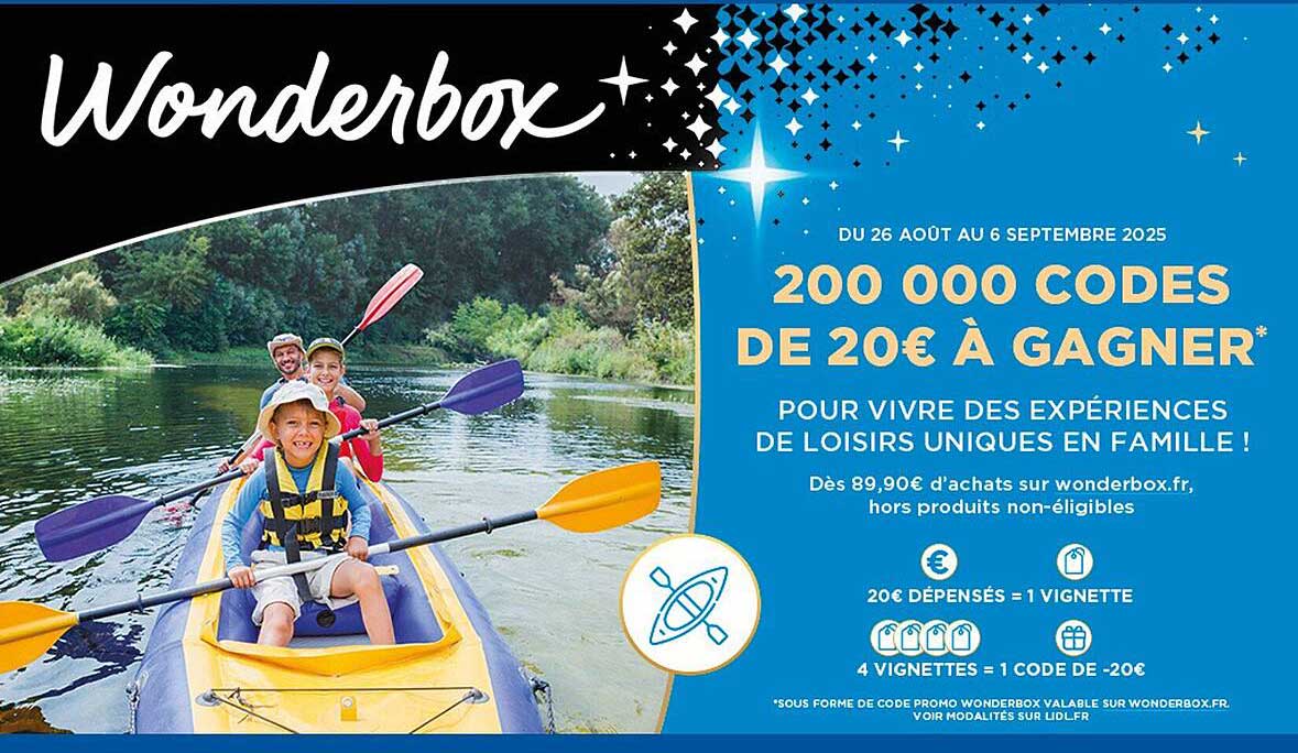 200 000 codes de 20€ à gagner*