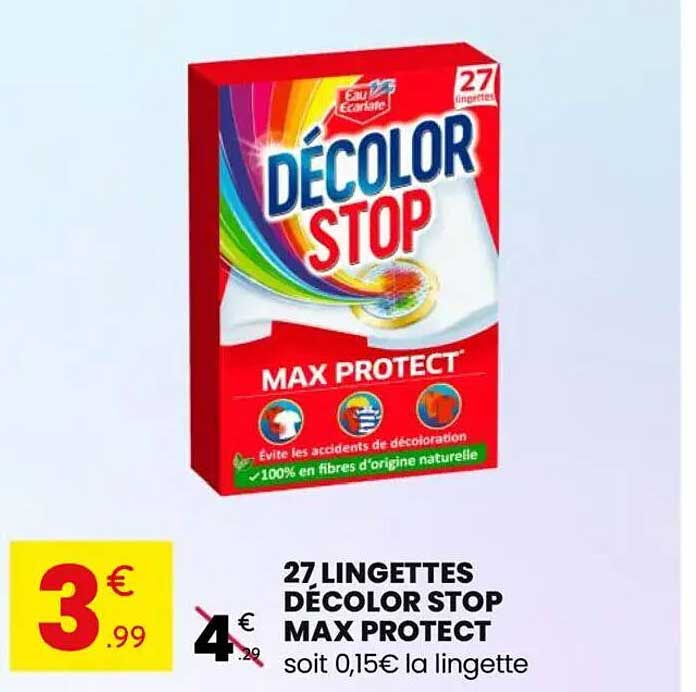27 Lingettes Décolor Stop Max Protect