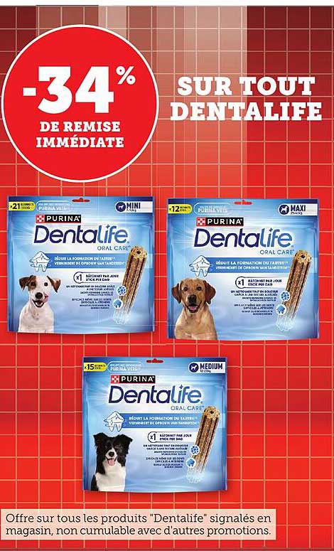 -34% DE REMISE IMMEDIATE SUR TOUT DENTALIFE
