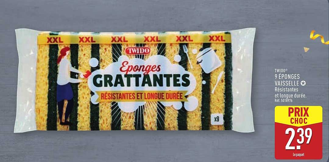 9 ÉPONGES VAISSELLE Résistantes et Longue durée