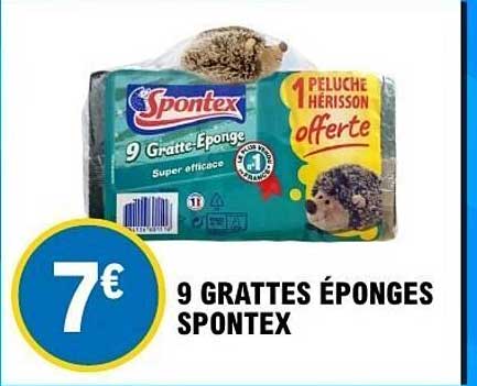 9 GRATTES ÉPONGES SPONTEX