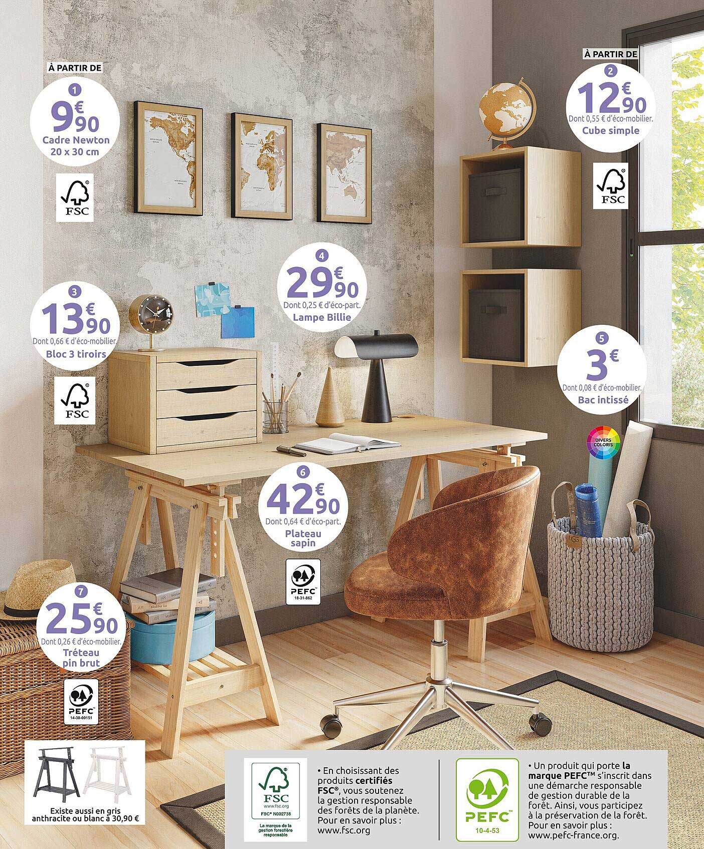À partir de 9€90 Cadre Newton 20 x 30 cm