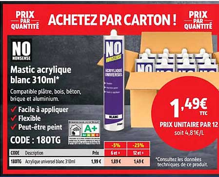 ACHETEZ PAR CARTON !