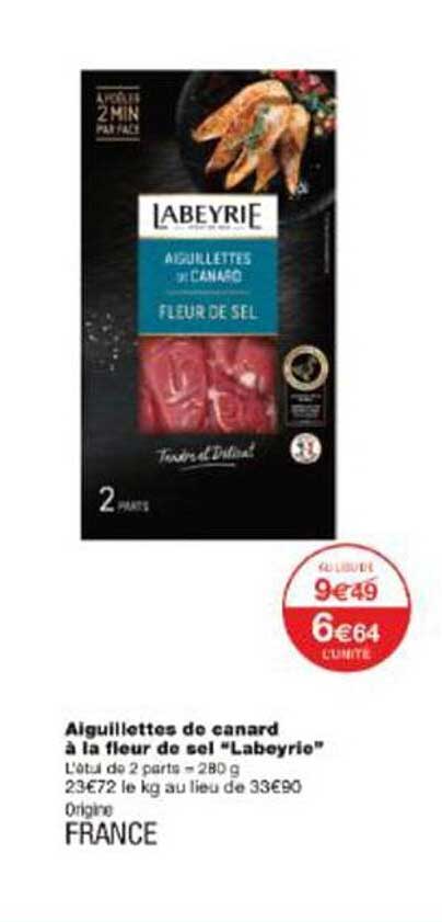 Aiguillettes de canard à la fleur de sel "Labeyrie"