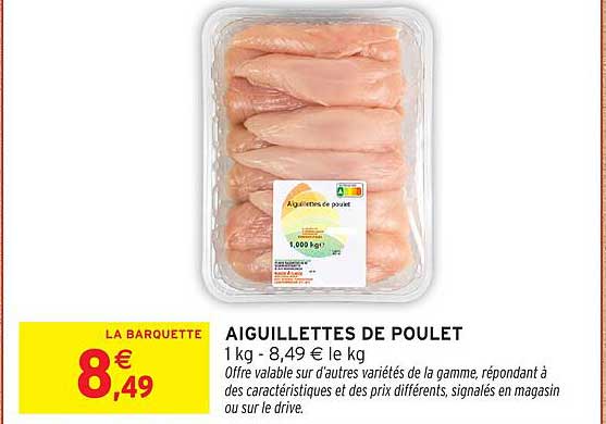 AIGUILLETTES DE POULET
