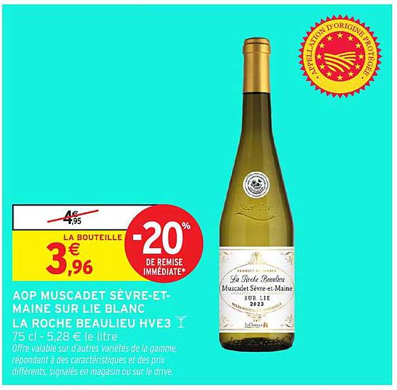 AOP MUSCADET SÈVRE-ET-MAINE SUR LIE BLANC