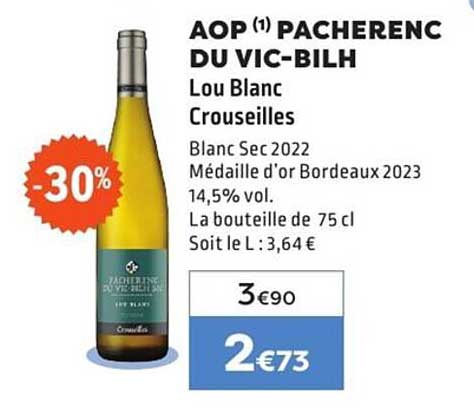 AOP Pacherenc du Vic-Bilh Lou Blanc Crouseilles