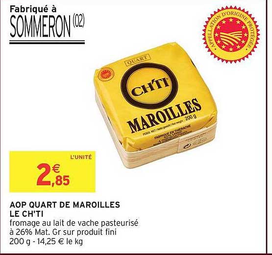 AOP QUART DE MAROILLES LE CH'TI