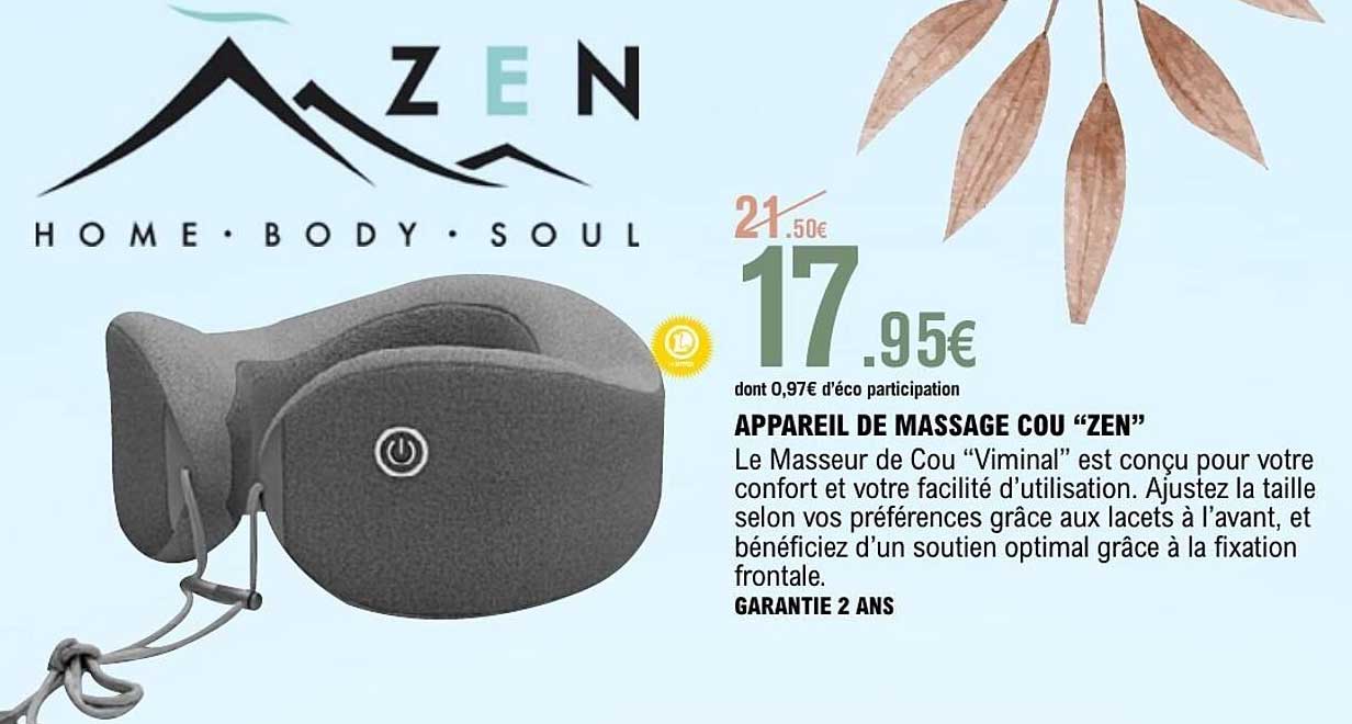 APPAREIL DE MASSAGE COU "ZEN"