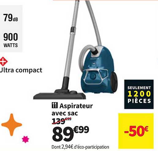 Aspirateur avec sac