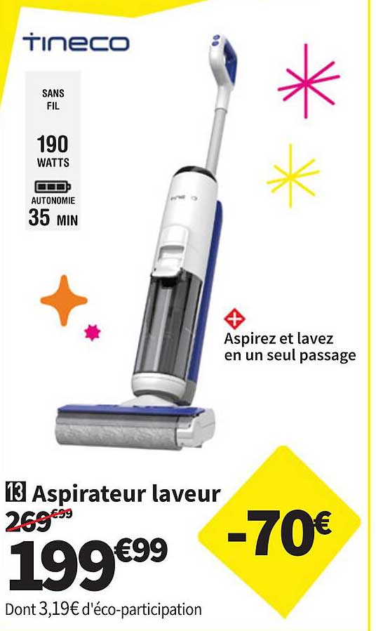 Aspirateur laveur