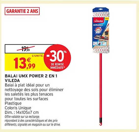 BALAI UMX POWER 2 EN 1 VILEDA
