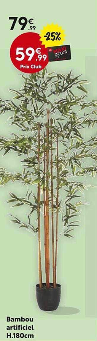 Bambou artificiel H.180cm