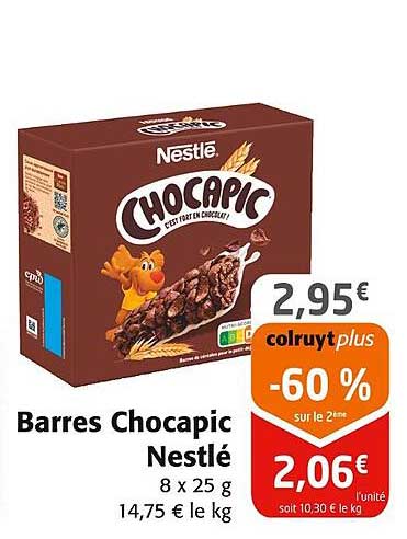 Barres Chocapic Nestlé