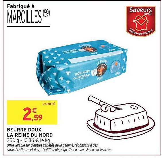 BEURRE DOUX LA REINE DU NORD