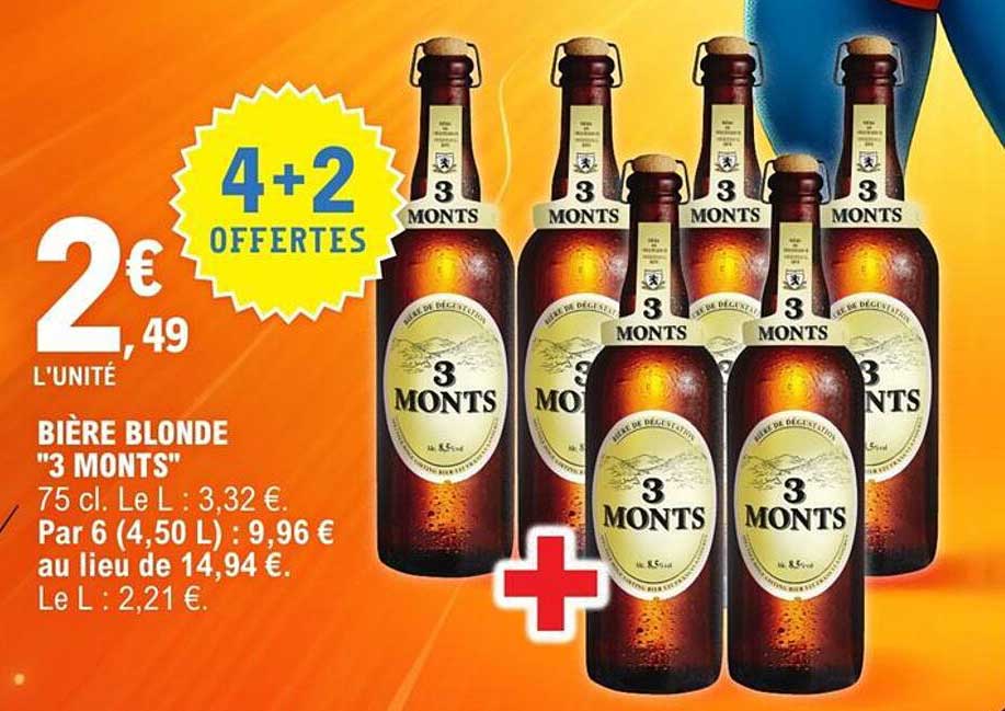Bière Blonde '3 Monts'