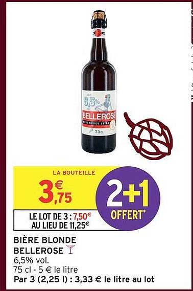 BIÈRE BLONDE BELLEROSE