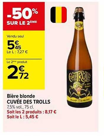 Bière blonde CUVÉE DES TROLLS