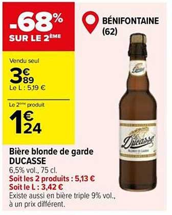 Bière blonde de garde DUCASSE