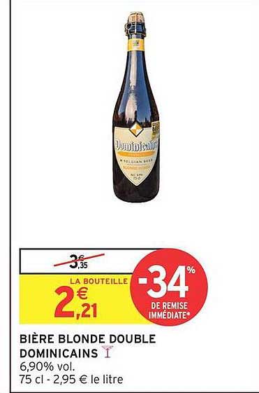 BIÈRE BLONDE DOUBLE DOMINICAINS