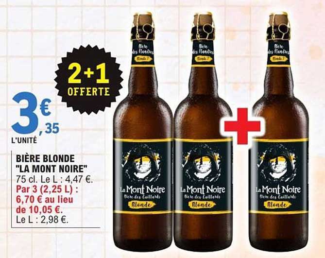 BIÈRE BLONDE "LA MONT NOIRE"
