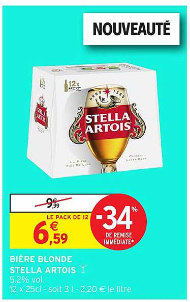 BIÈRE BLONDE STELLA ARTOIS