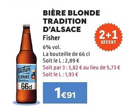 BIÈRE BLONDE TRADITION D'ALSACE