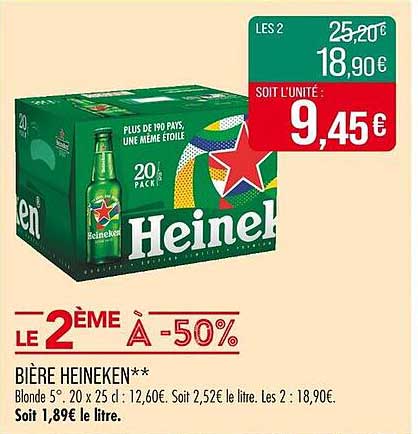 BIÈRE HEINEKEN**