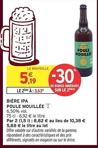 BIÈRE IPA POULE MOUILLÉE
