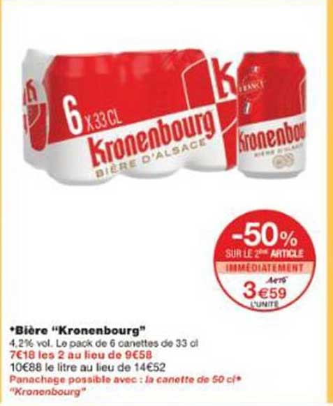 Bière "Kronenbourg"