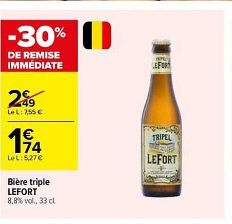 Bière triple LEFORT