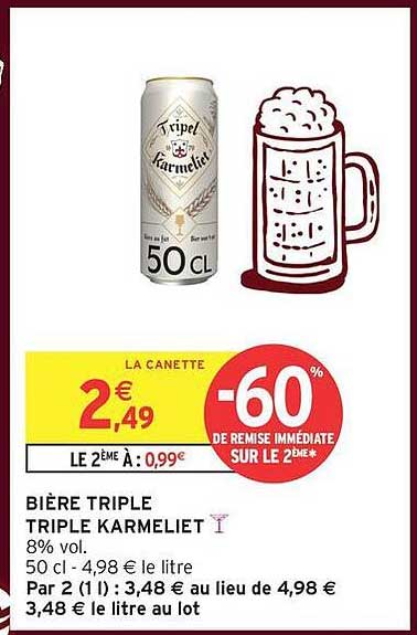 BIÈRE TRIPLE TRIPLE KARMELIET