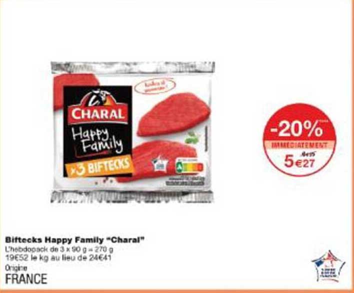 Biftecks Happy Family "Charal"