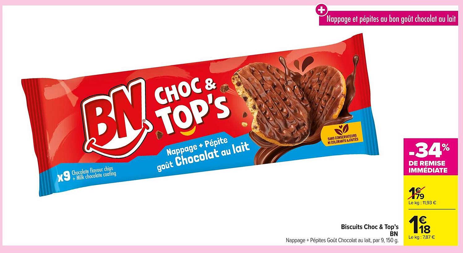 Biscuits Choc & Top's BN