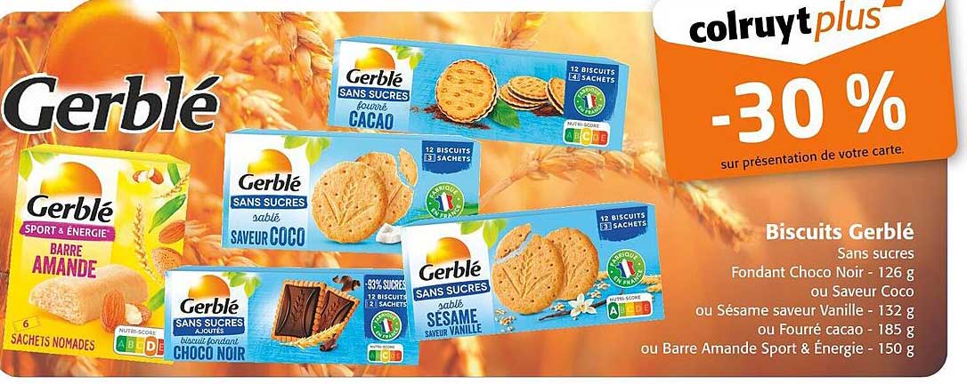 Biscuits Gerblé