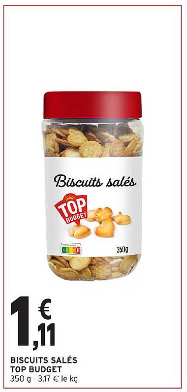 BISCUITS SALÉS TOP BUDGET