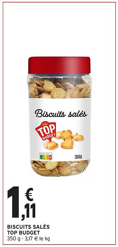Biscuits salés TOP BUDGET