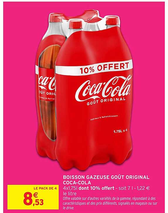 BOISSON GAZEUSE GOÛT ORIGINAL COCA-COLA