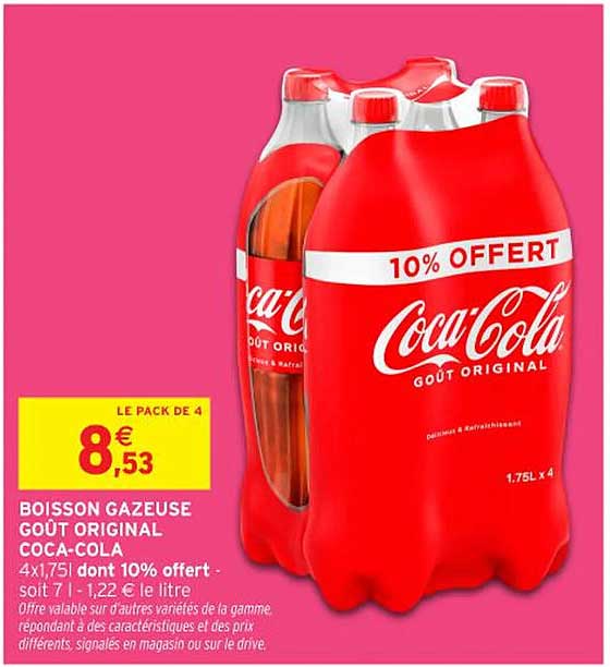 BOISSON GAZEUSE GOÛT ORIGINAL COCA-COLA