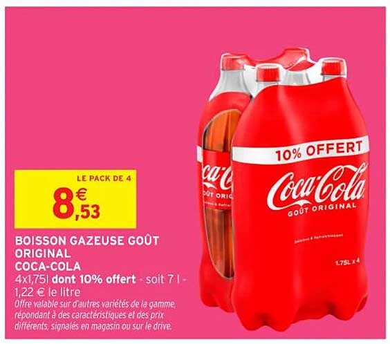 BOISSON GAZEUSE GOÛT ORIGINAL COCA-COLA