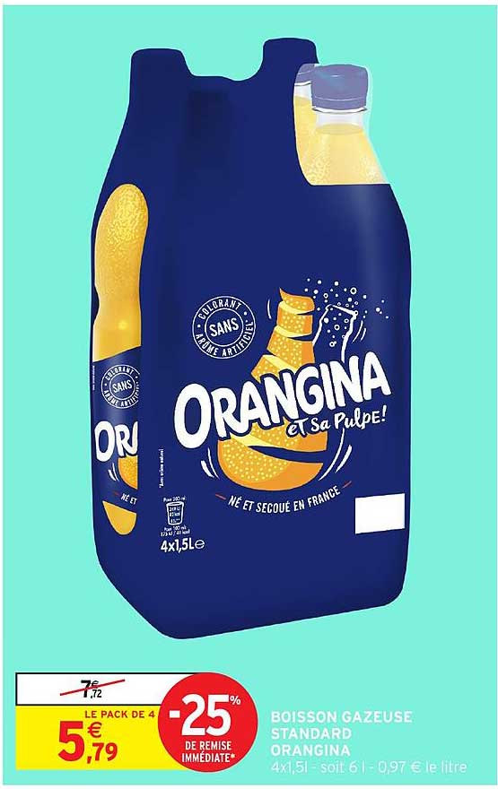 BOISSON GAZEUSE STANDARD ORANGINA