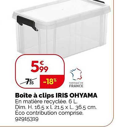 Boîte à clips IRIS OHYAMA